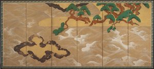 Olas en Matsushima, Período Edo